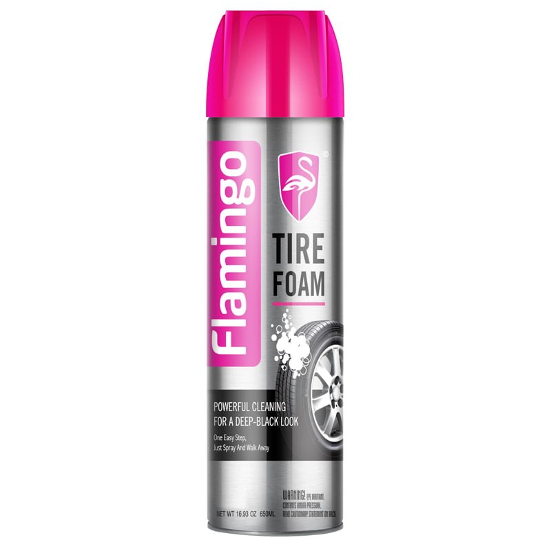 FLAMINGO Γυαλιστικό & Συντήρηση Ελαστικών - Αφρός 650ml