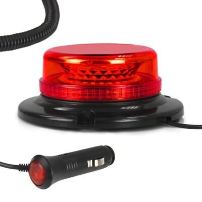 Φάρος LED 12V-24V Μαγνητικός & Βιδωτός - ΚΟΚΚΙΝΟ