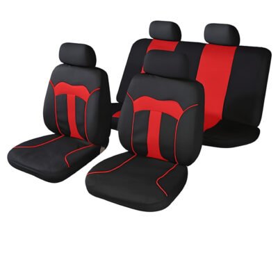 Καλύμματα Σετ Universal με Αποσπώμενο Κεφαλάρι (PolyMesh) THOR 10 τμχ - ΜΑΥΡΟ/ΚΟΚΚΙΝΟ