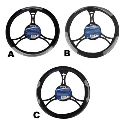 Κάλυμμα Τιμονιού Ονύχ METAGALAXY - 38 CM Δερματίνη