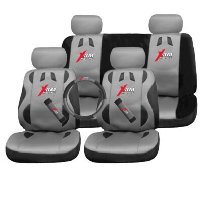 Καλύμματα Σετ Universal με Αποσπώμενο Κεφαλάρι (PolyMesh) X3M RACING 11 τμχ + Καλύμματα Ζωνών και Τιμονιού